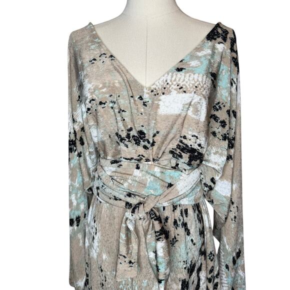 JIBRI Long Sleeve Ice Slouch Maxi Jersey Knit Dress size 0 / US 10-12 - Picture 4 of 7